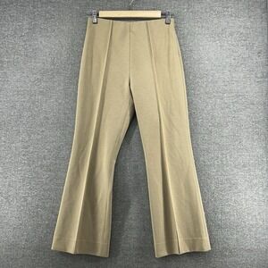 ATM Dress Pants Women Size 4 Khaki Stretch Zip Mid Rise